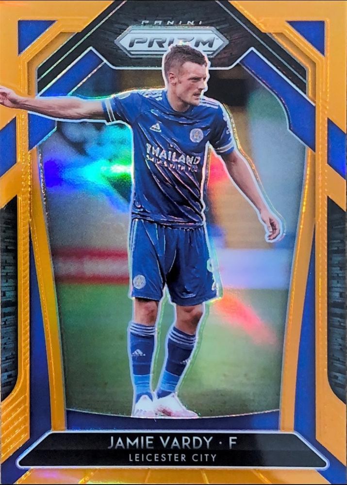 Jamie Vardy 2020 Panini Prizm Premier League Orange /25