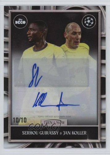 Jan Koller & Serhou Guirassy 2025 Topps Deco UEFA /10