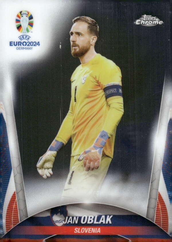 Jan Oblak 2024 Topps Chrome UEFA EURO