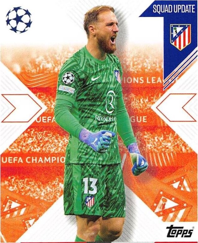 Jan Oblak 2024 Topps Match Attax UEFA Club Competitions Extra
