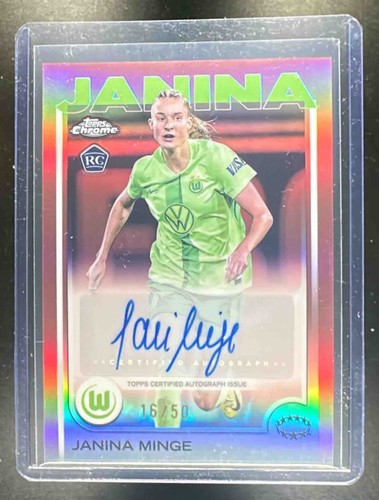 Janina Minge 2024 Topps UEFA Women's Champions League Sapphire /50