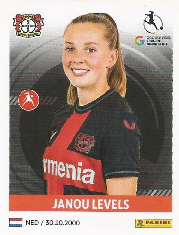 Janou Levels 2023 Panini Frauen Bundesliga Stickers