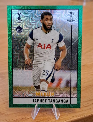 Japhet Tanganga 2020 Panini Merlin Chrome Green Mojo /99