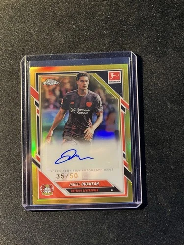 Jarell Quansah 2025 Topps Bundesliga Chrome Gold /50