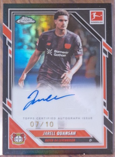 Jarell Quansah 2025 Topps Bundesliga Chrome True Black /10