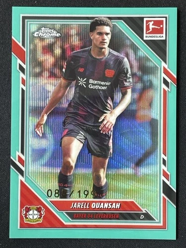 Jarell Quansah 2026 Topps Chrome Aqua Wave Refractor /199