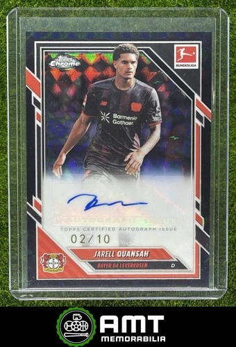 Jarell Quansah 2025 Topps Chrome Black Geometric /10