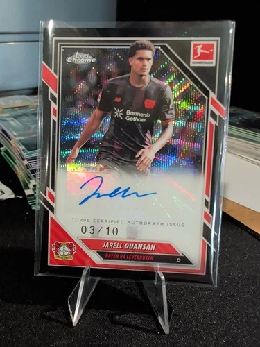 Jarell Quansah 2025 Topps Chrome Bundesliga Black Wave /10