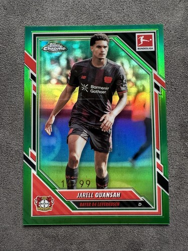Jarell Quansah 2025 Topps Chrome Bundesliga Green /99