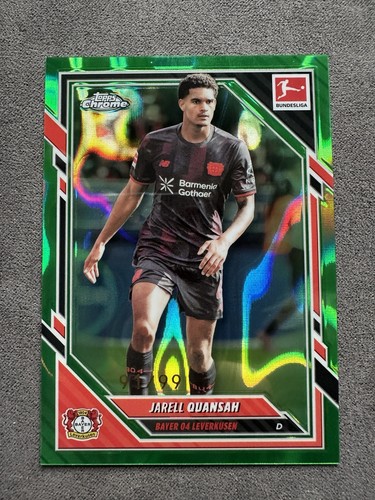 Jarell Quansah 2025 Topps Chrome Bundesliga Green Lava /99