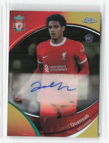 Jarell Quansah 2023 Topps Chrome Gold /50
