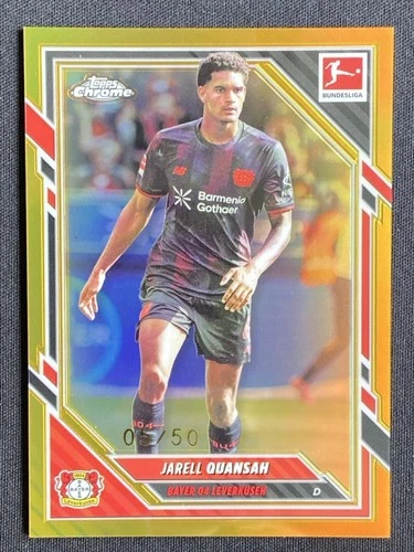 Jarell Quansah 2025 Topps Chrome Gold Refractor /50