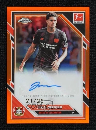 Jarell Quansah 2025 Topps Chrome Orange Refractor /25