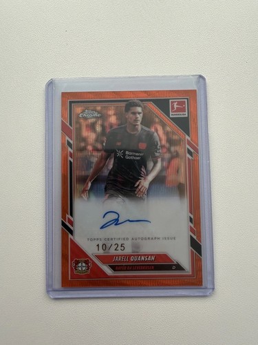 Jarell Quansah 2025 Topps Chrome Orange Refractor /25