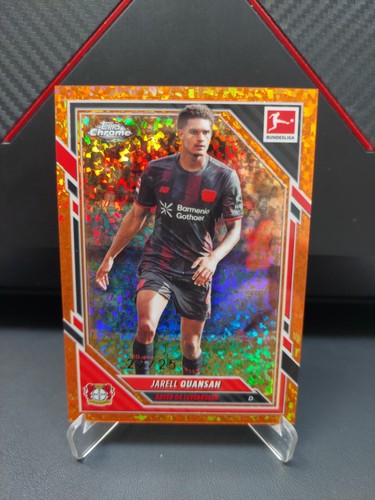 Jarell Quansah 2025 Topps Cromo Bundesliga Diamante Naranja /25