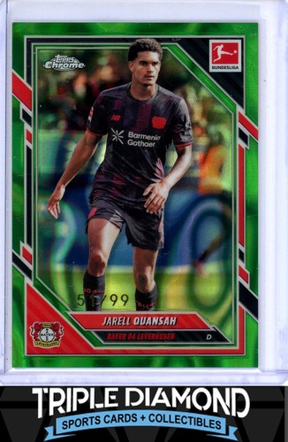Jarell Quansah 2025 Topps Cromo Bundesliga Verde Lava Refractor /99