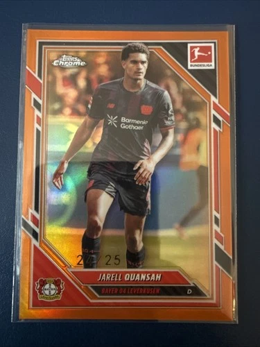Jarrell Quansah 2025 Topps Chrome Orange /25