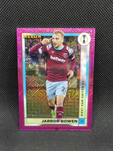 Jarrod Bowen 2022 Topps Merlin Chrome Pink Mojo Refractor /275