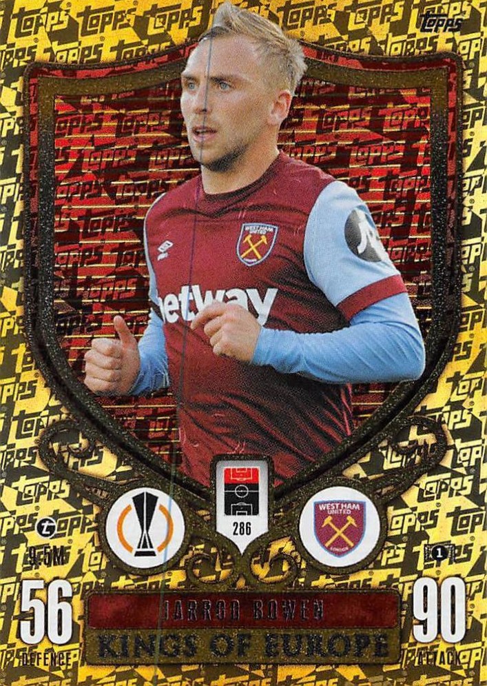 Jarrod Bowen 2023 Topps Match Attax UEFA Club Competitions Extra