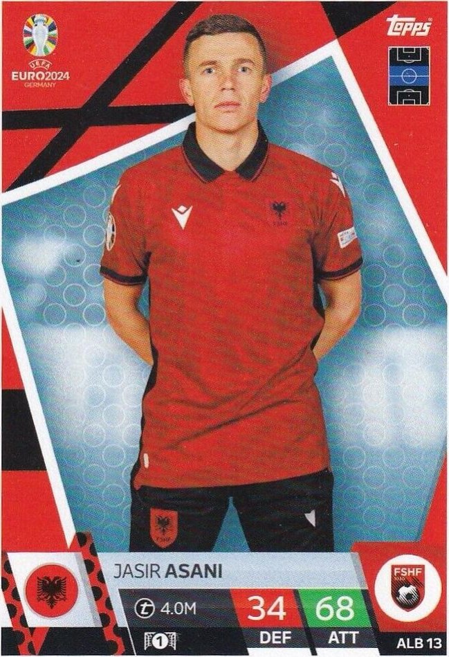 Jasir Asani 2024 Topps Match Attax UEFA EURO