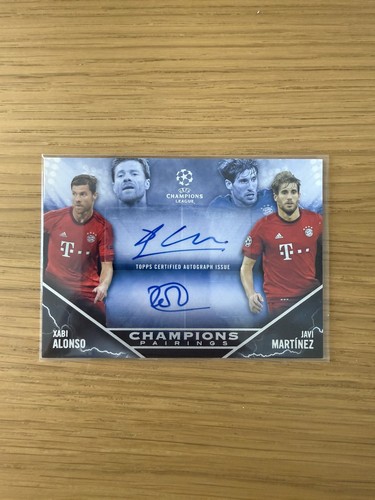 Javi Martinez / Xabi Alonso 2015 Topps UEFA Champions League Showcase /25