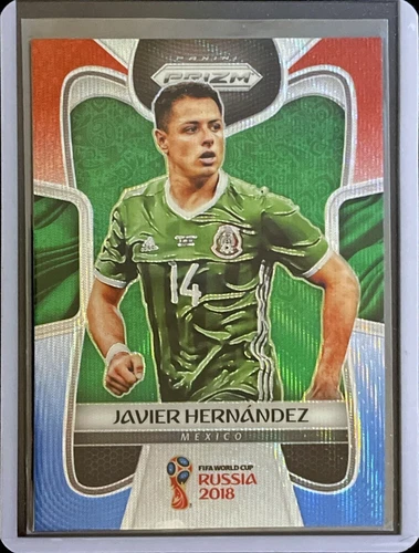 Javier Hernández 2018 Panini Prizm World Cup Red White Blue Prizm