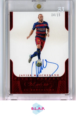 Javier Mascherano 2015 Panini Flawless Ruby /15