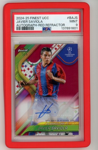 Javier Saviola 2024 Topps Finest Red Refractor /5