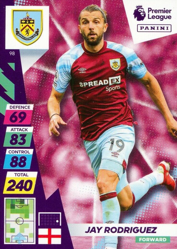 Jay Rodriguez 2021 Panini Adrenalyn XL Premier League Plus