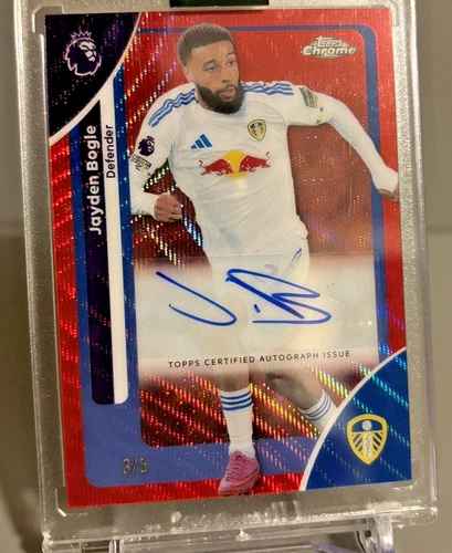 Jayden Bogle 2025 Topps Chrome Red Wave /5