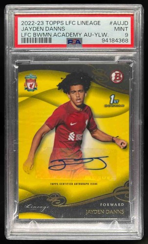 Jayden Danns 2022 Topps Bowman Academy Yellow /75