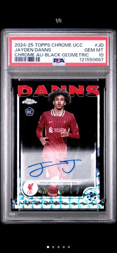Jayden Danns 2024 Topps Chrome Black Geometric /10