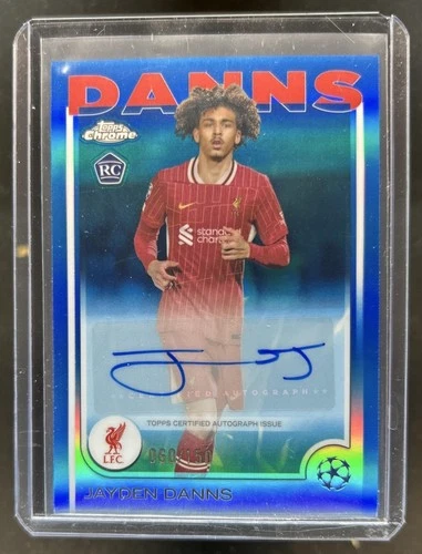 Jayden Danns 2024 Topps Chrome Blue Refractor /150
