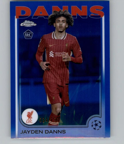 Jayden Danns 2024 Topps Chrome Blue Refractor /150