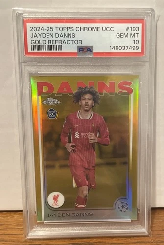 Jayden Danns 2024 Topps Chrome Gold Refractor /50