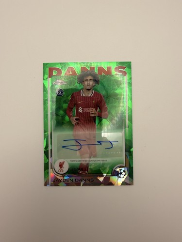 Jayden Danns 2024 Topps Chrome Green /99