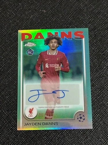 Jayden Danns 2025 Topps Chrome Teal Prizm /199