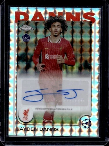Jayden Danns 2024 Topps Chrome UEFA Geometric Refractor