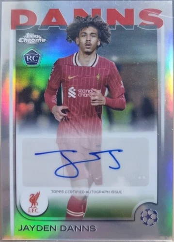 Jayden Danns 2024 Topps Chrome UEFA Silver