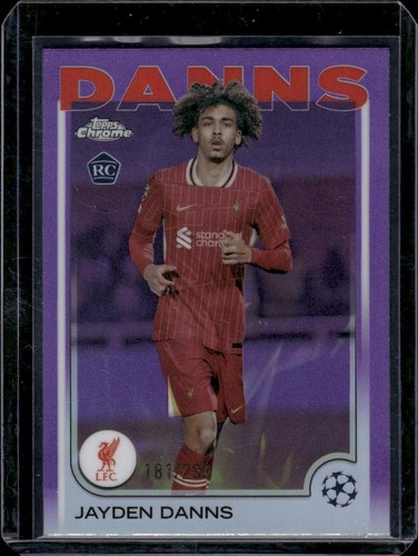 Jayden Danns 2024 Topps Chrome UEFA Violet Refractor /299