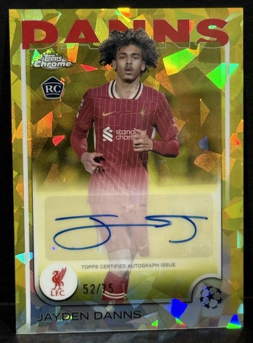 Jayden Danns 2024 Topps Chrome Yellow /75