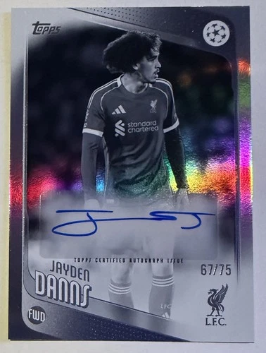 Jayden Danns 2025 Topps Flagship /75