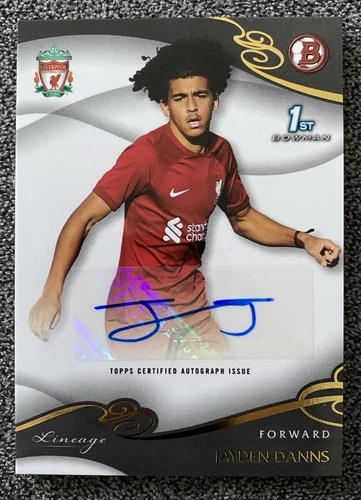 Jayden Danns 2022 Topps Liverpool FC Lineage 15