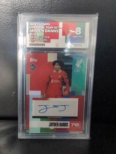 Jayden Danns 2024 Topps Liverpool Team Set Blue /250