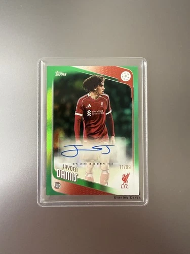 Jayden Danns 2025 Topps UCC Flagship Green /99
