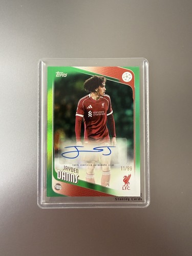Jayden Danns 2025 Topps UCC Flagship Verde /99