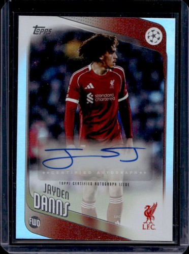 Jayden Danns 2025 Topps UEFA