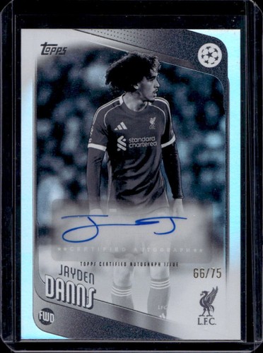 Jayden Danns 2025 Topps UEFA Black & White Foil /75