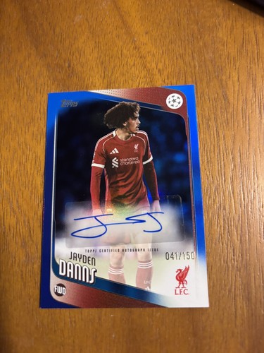 Jayden Danns 2025 Topps UEFA Blue /150