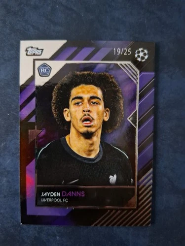 Jayden Danns 2024 Topps UEFA Club Competition Knockout Purple /25